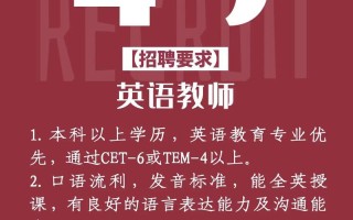 武汉英语培训招聘有哪些岗位和要求？
