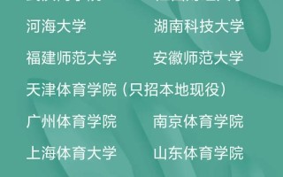 哪些院校招体育单招击剑生？