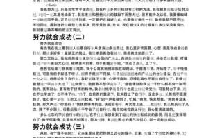 努力就一定能成功吗？