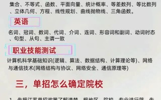 2025江苏单招知识点