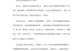 志向的作文800字议论文