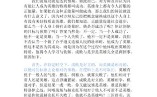 成败能否真正定义英雄？