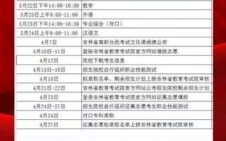 2025吉林单招啥时候开始？