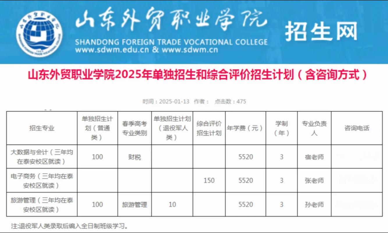 山东外贸职业学院单招有哪些专业？-第2张图片-厚德教育培训