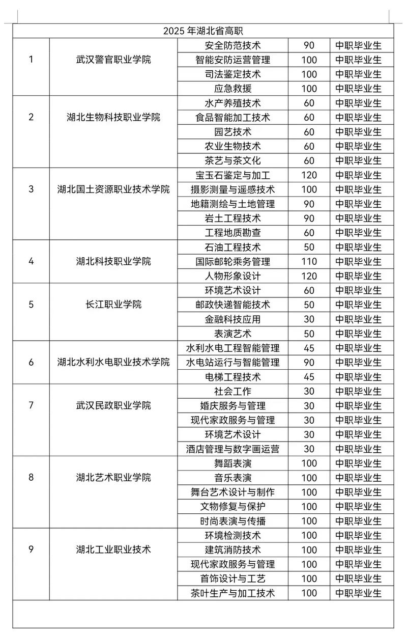 2025湖北单招院校有哪些？-第3张图片-厚德教育培训