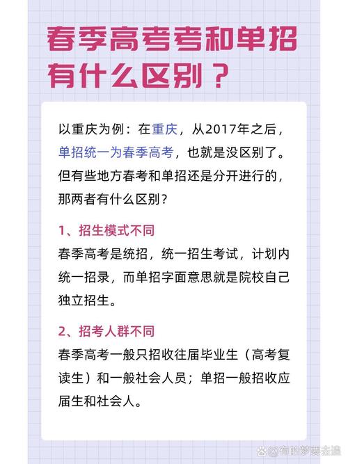 单考单招与春季高考有何区别？-第1张图片-厚德教育培训