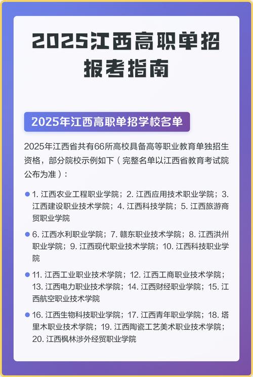 江西2025单招学院有哪些？-第1张图片-厚德教育培训