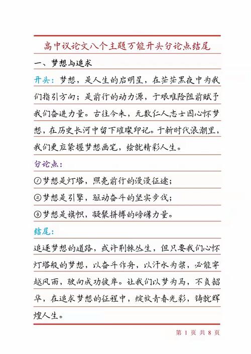 高中议论文常考议论点有哪些？-第3张图片-厚德教育培训