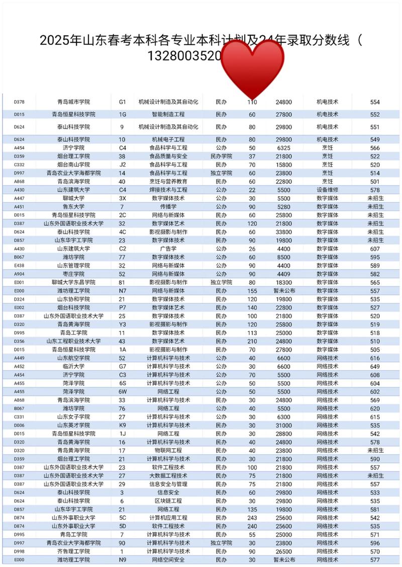 2025山东单招学校有哪些？-第3张图片-厚德教育培训