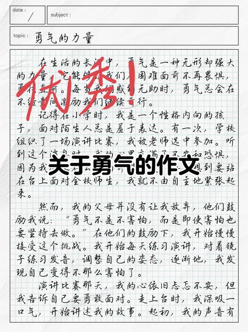 《勇气》议论文阅读-第1张图片-厚德教育培训