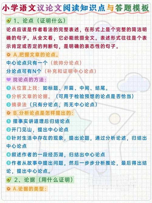 议论文阅读答案有何特点？-第2张图片-厚德教育培训