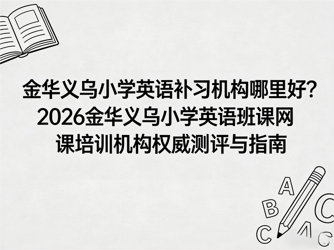 金华义乌哪里有英语培训？-第1张图片-厚德教育培训