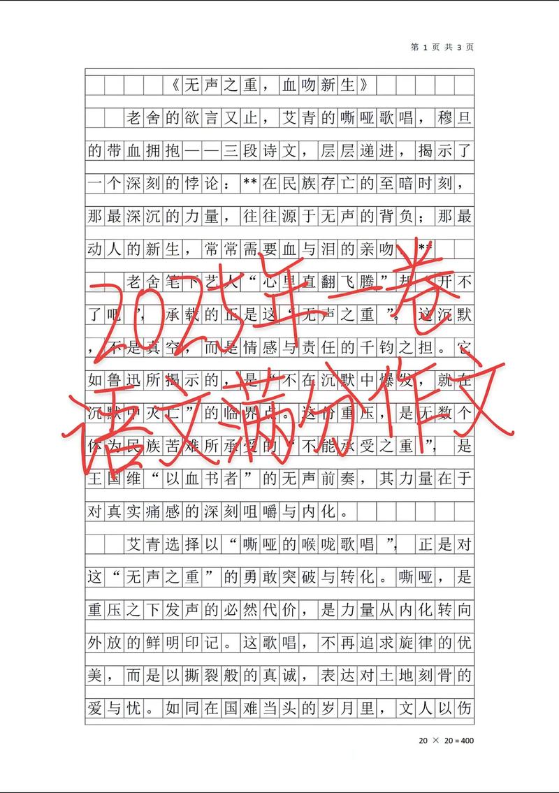 2025高考议论文，如何写出高分？-第3张图片-厚德教育培训